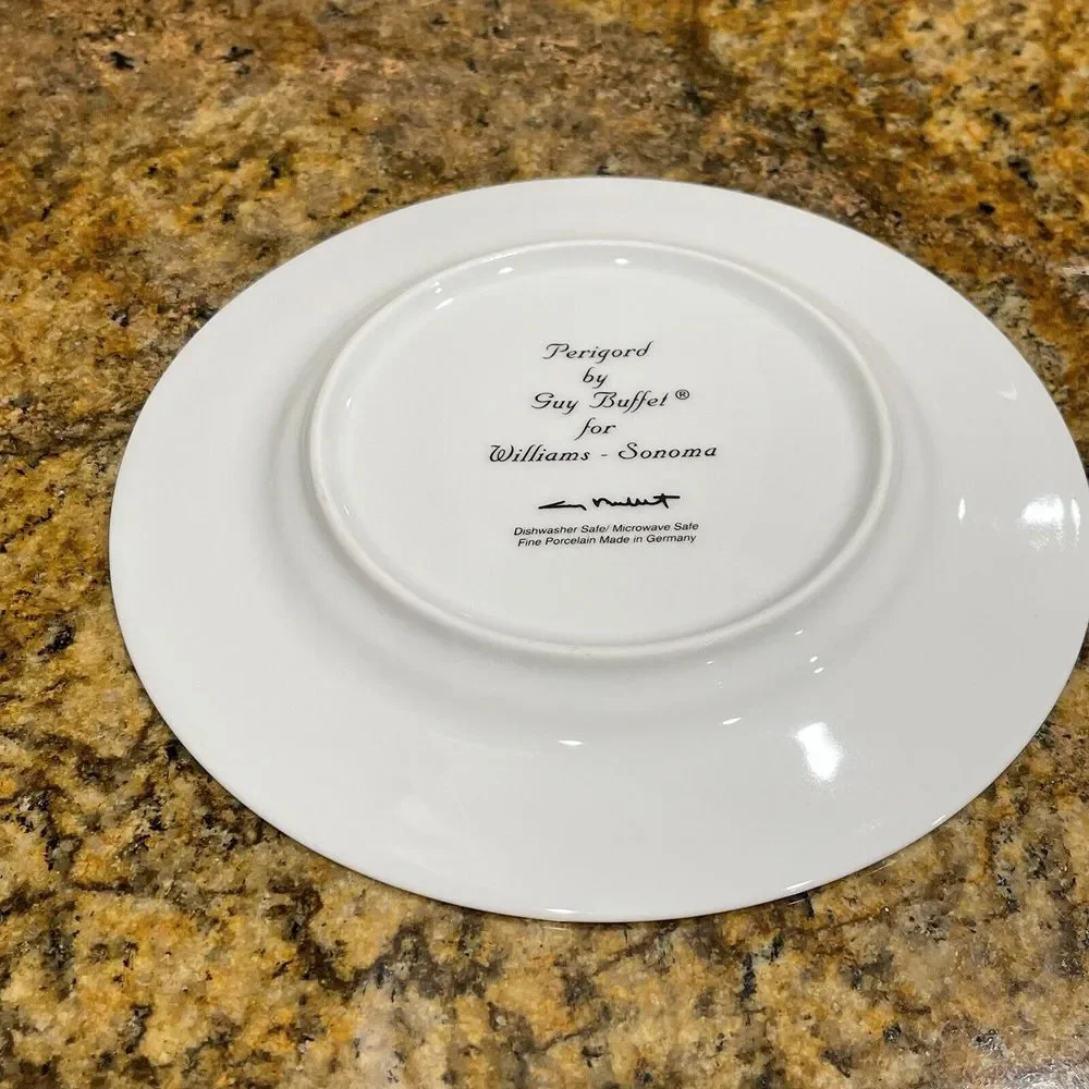 Williams Sonoma Salad Plate 8 Inch PERIGORD by Guy Buffet Woman Geese Collector‎